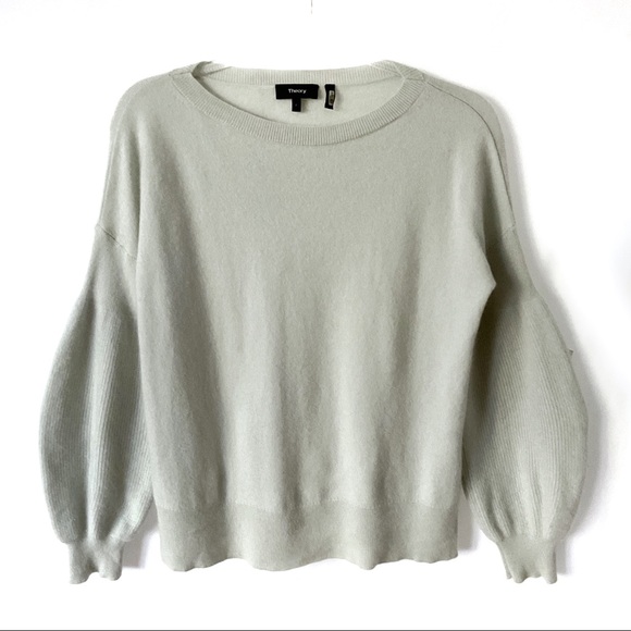 Theory Sweaters - Theory 100% Cashmere Lantern Sleeve Relaxed Fit Sweater Sz XS   298